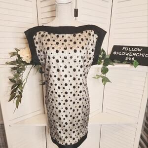 Ali Ra Womens Silk Sequined Geometric Pattern Short Shift Dress Size 4